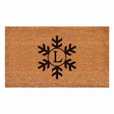 Calloway Mills Monogram Door Mat, Black, Natural, 24 in W x 36 in L 108792436L